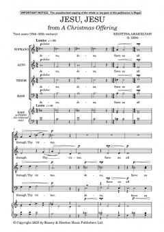 Jesu, Jesu (from A Christmas Offering)